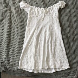 Aeropostale White Eyelet Ruffle dress